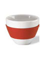 rouge - bol porcelaine publicitaire